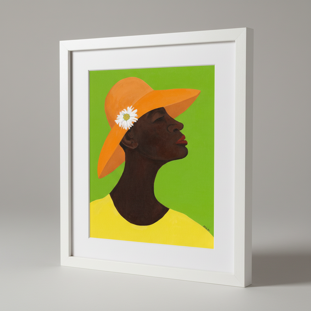 Black Church Lady Wall Art | Framed African American Decor