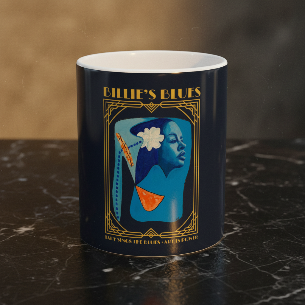 Billie Holiday Art Deco Mug — Art Is Power Vol. I | Inkwell Fine Art Prints