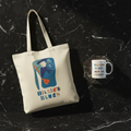 The Gift Set — Billie's Blues mug + tote gift set hero — Art Is Power Vol. I | Inkwell Fine Art Prints