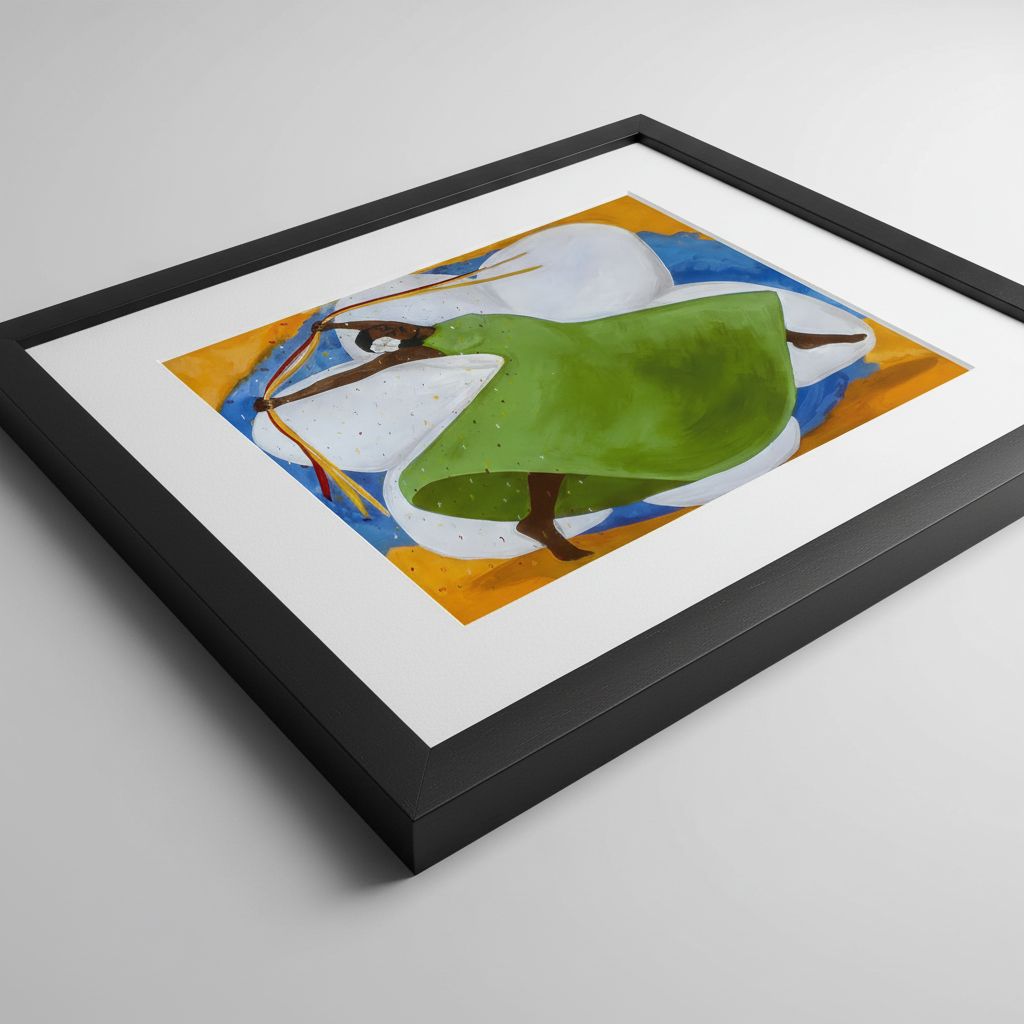 Caribbean Dance Wall Art | Framed Afrocentric Decor