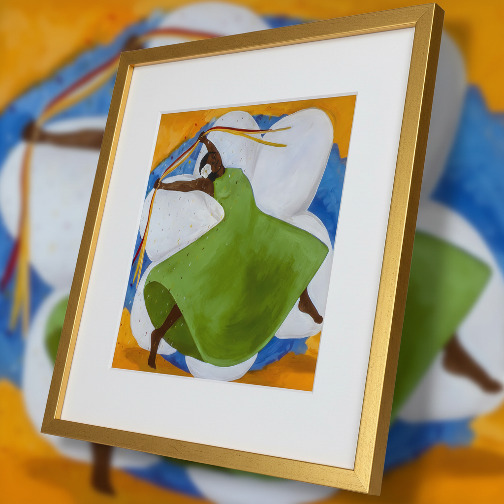 Caribbean Dance Wall Art | Framed Afrocentric Decor