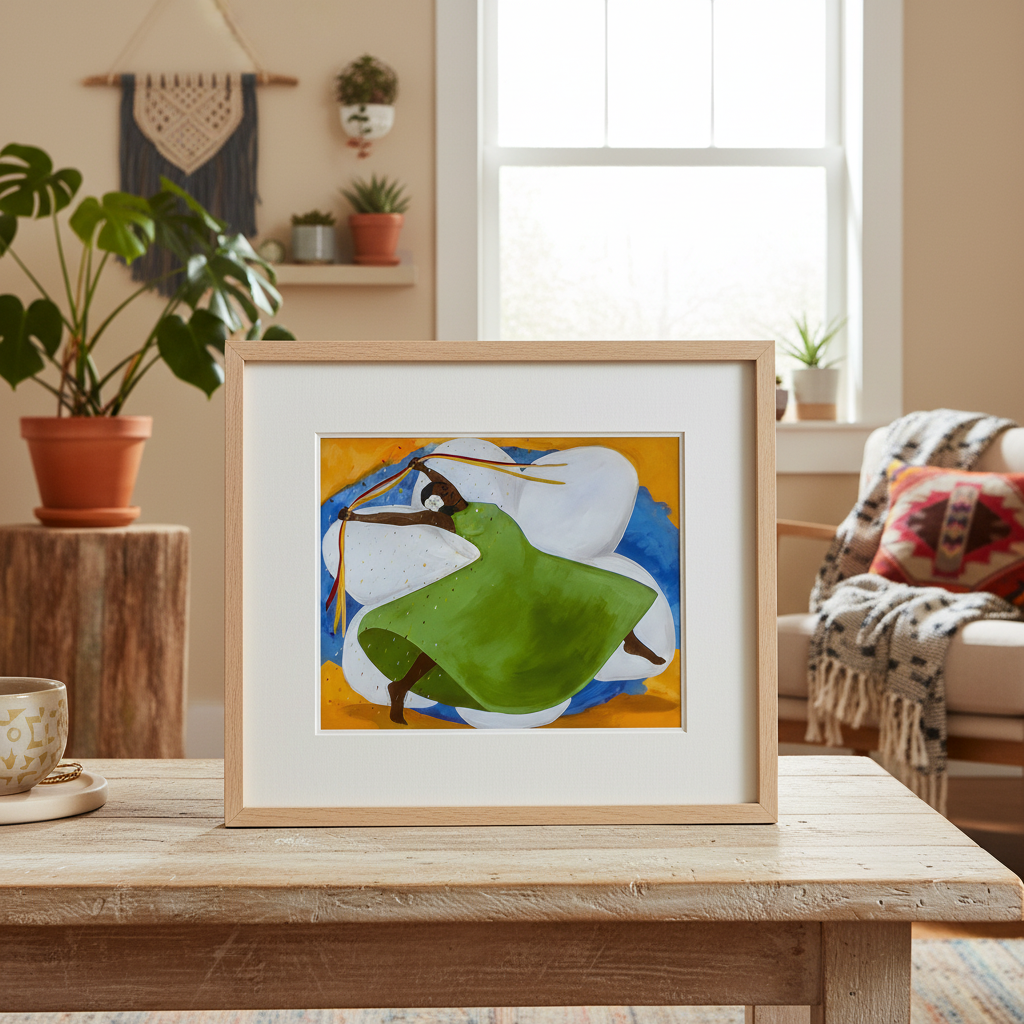 Caribbean Dance Wall Art | Framed Afrocentric Decor