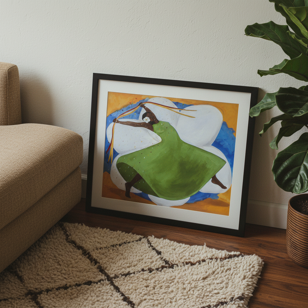 Caribbean Dance Wall Art | Framed Afrocentric Decor