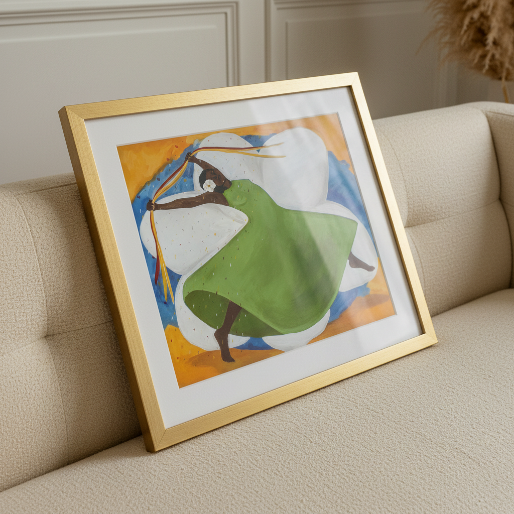 Caribbean Dance Wall Art | Framed Afrocentric Decor