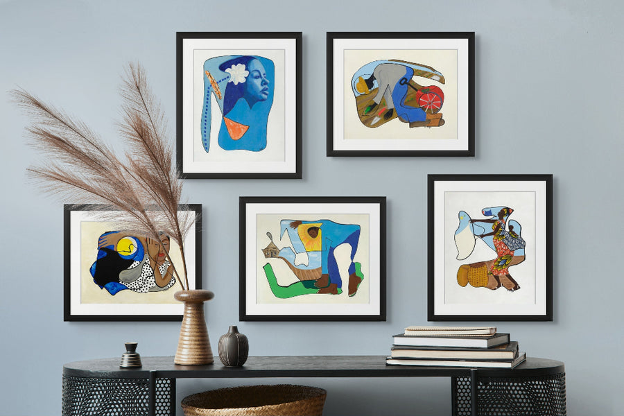 Continuous Line Framed Prints