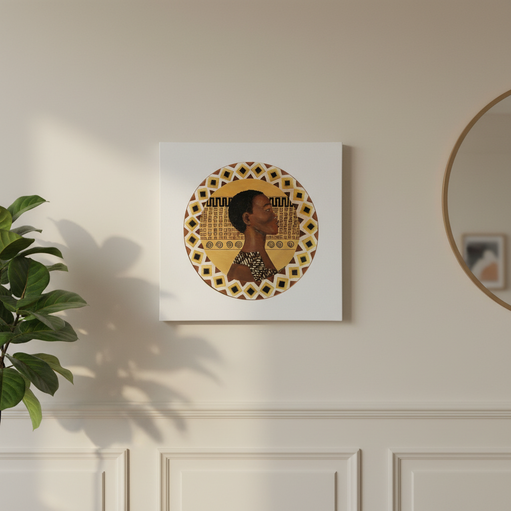 Dahomey Warrior Canvas Wall Art | African Heritage Decor