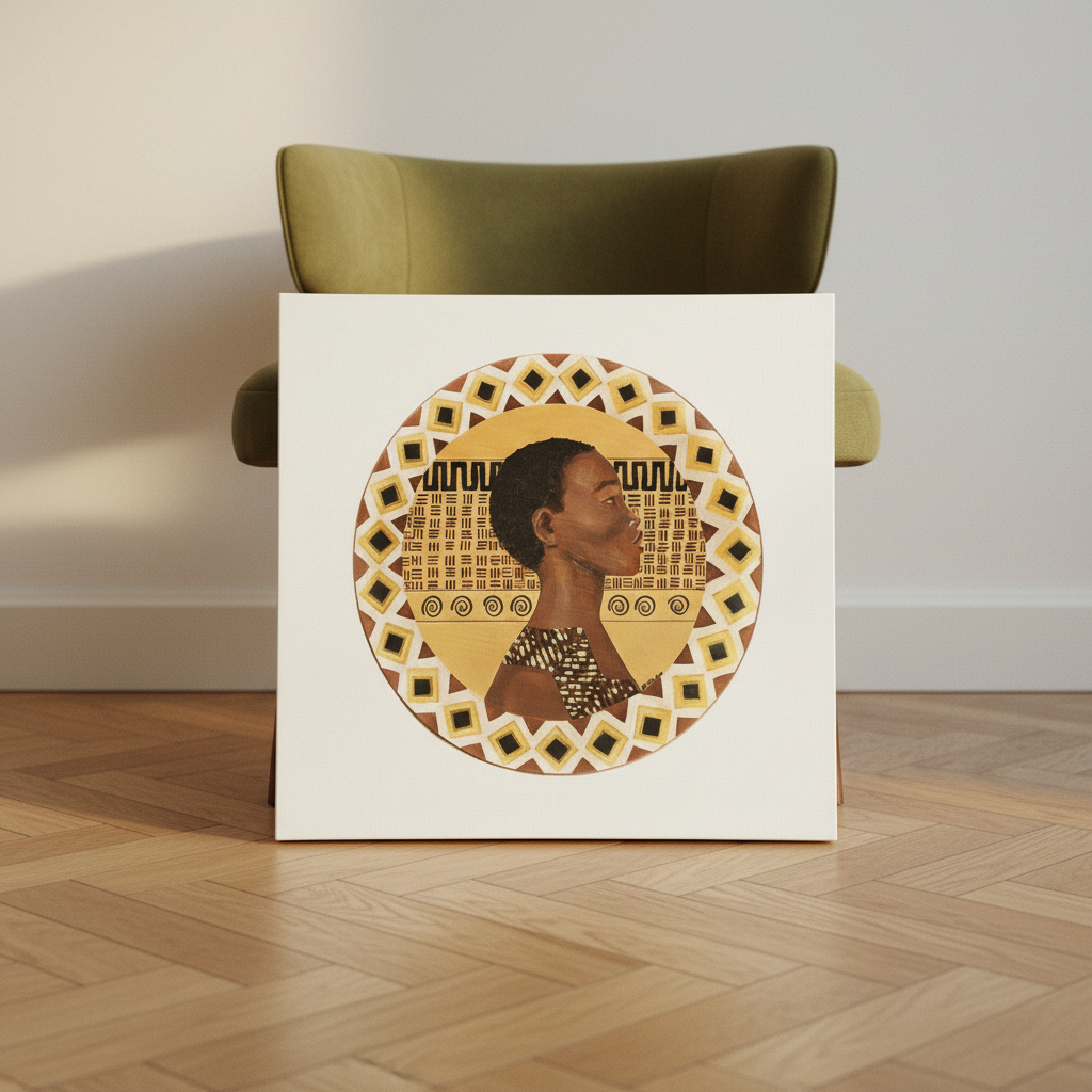Dahomey Warrior Canvas Wall Art | African Heritage Decor