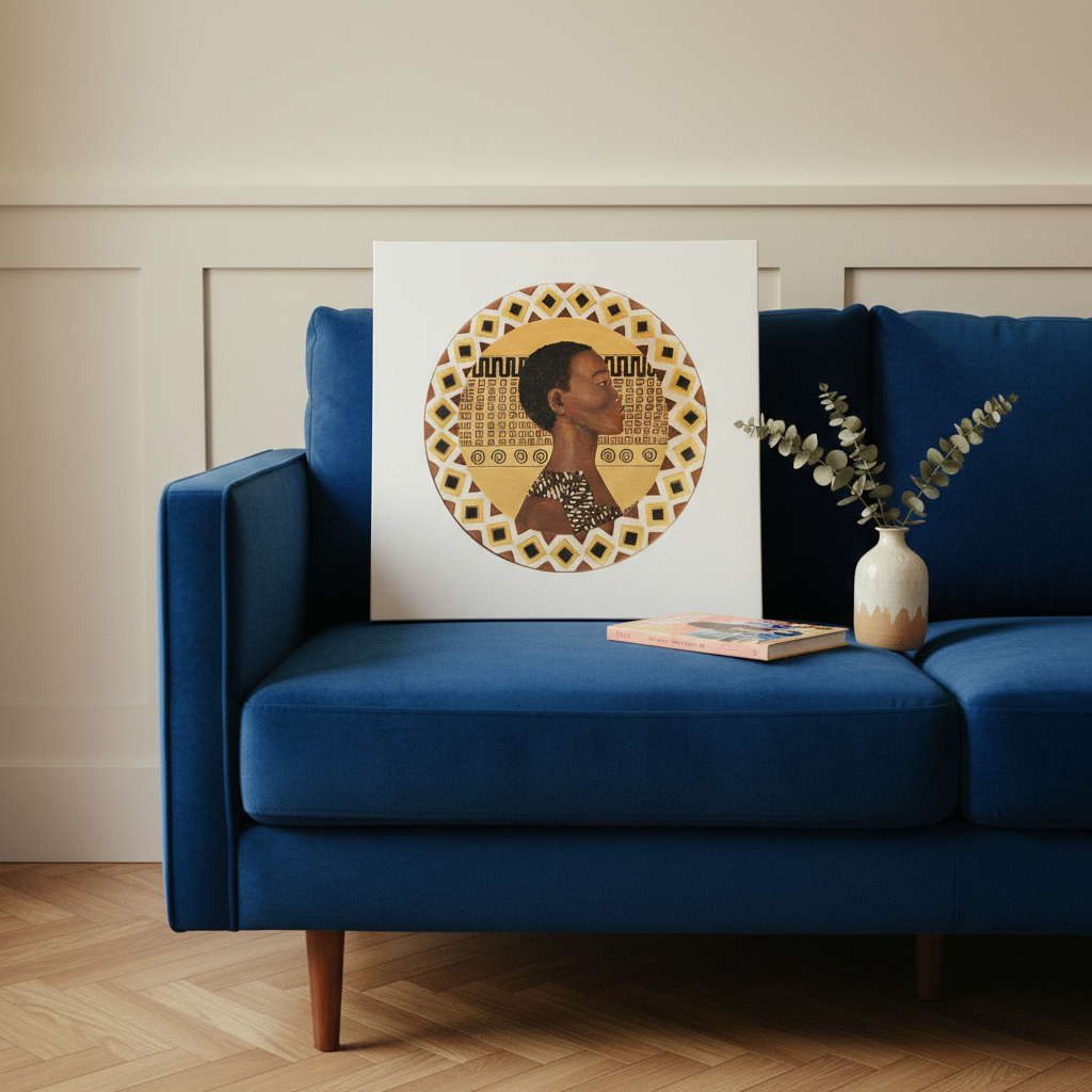 Dahomey Warrior Canvas Wall Art | African Heritage Decor