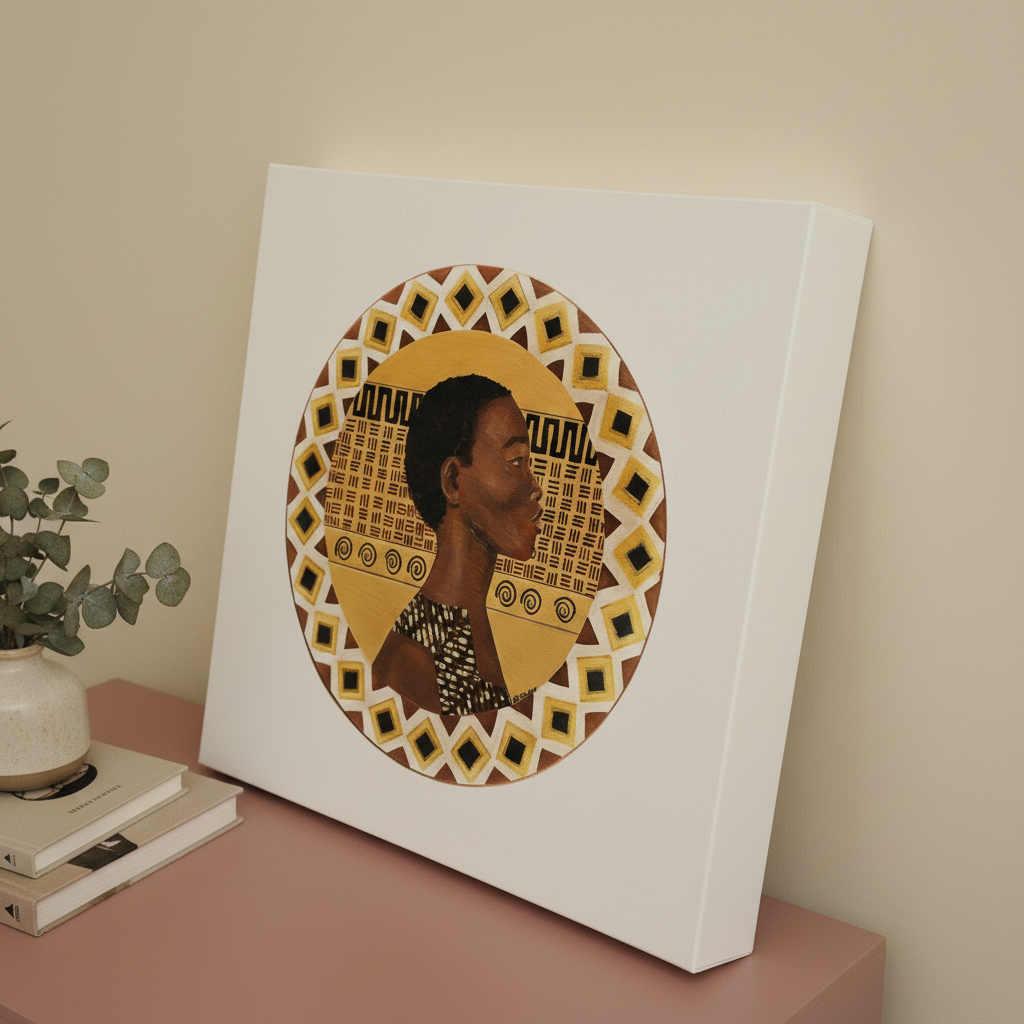 Dahomey Warrior Canvas Wall Art | African Heritage Decor