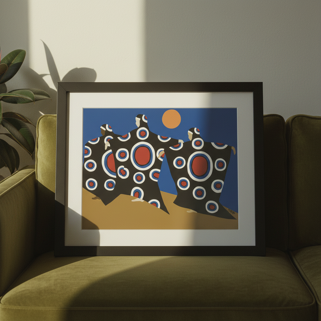 Dougla Heritage Dance Art Print | Afrocentric Cultural Wall Decor