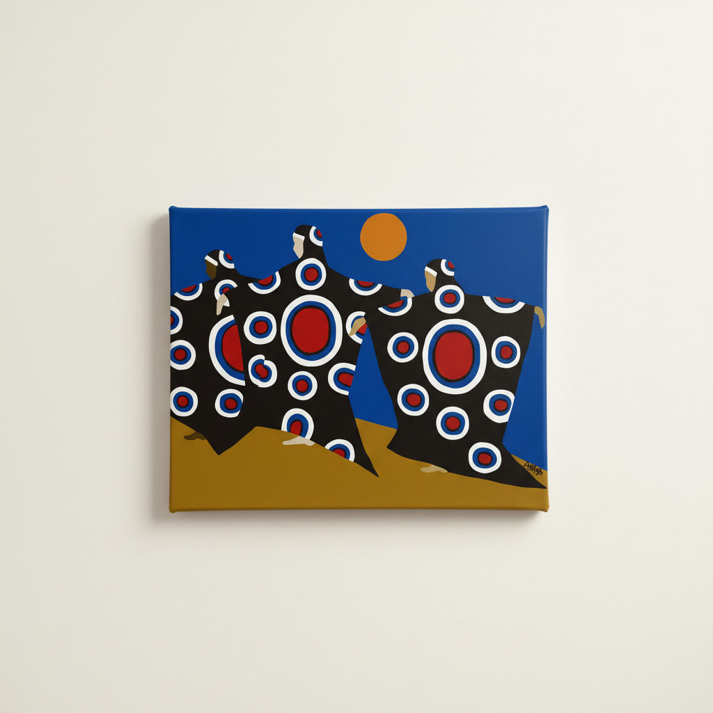 Black Afro-Caribbean Canvas Wall Art | African American Home Decor