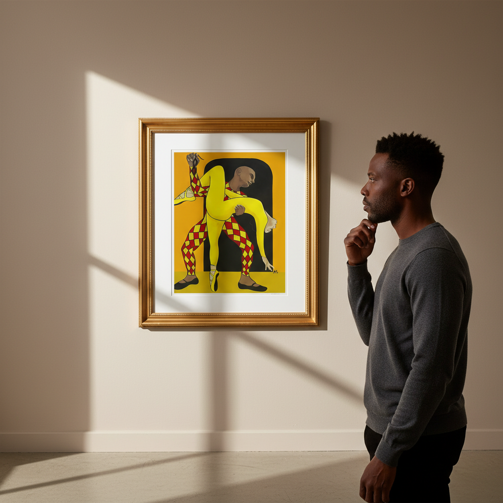 Black Ballet Dance Art Print | African American Wall Decor