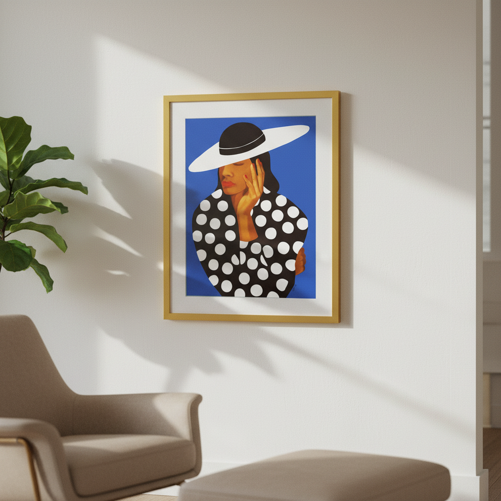 Black Woman Fashion Art Print | African American Wall Decor