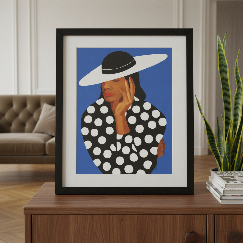 Black Woman Fashion Art Print | African American Wall Decor
