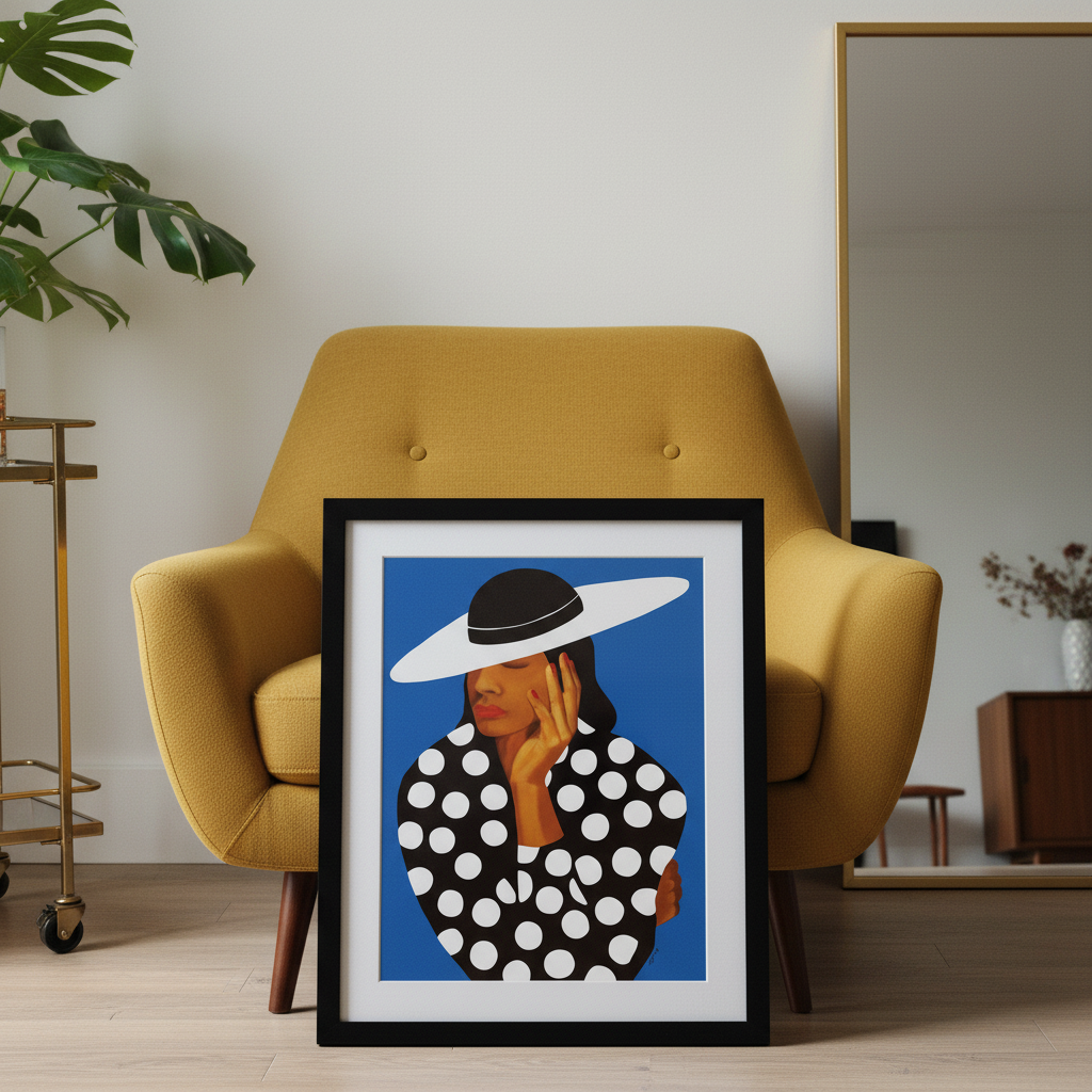 Black Woman Fashion Art Print | African American Wall Decor