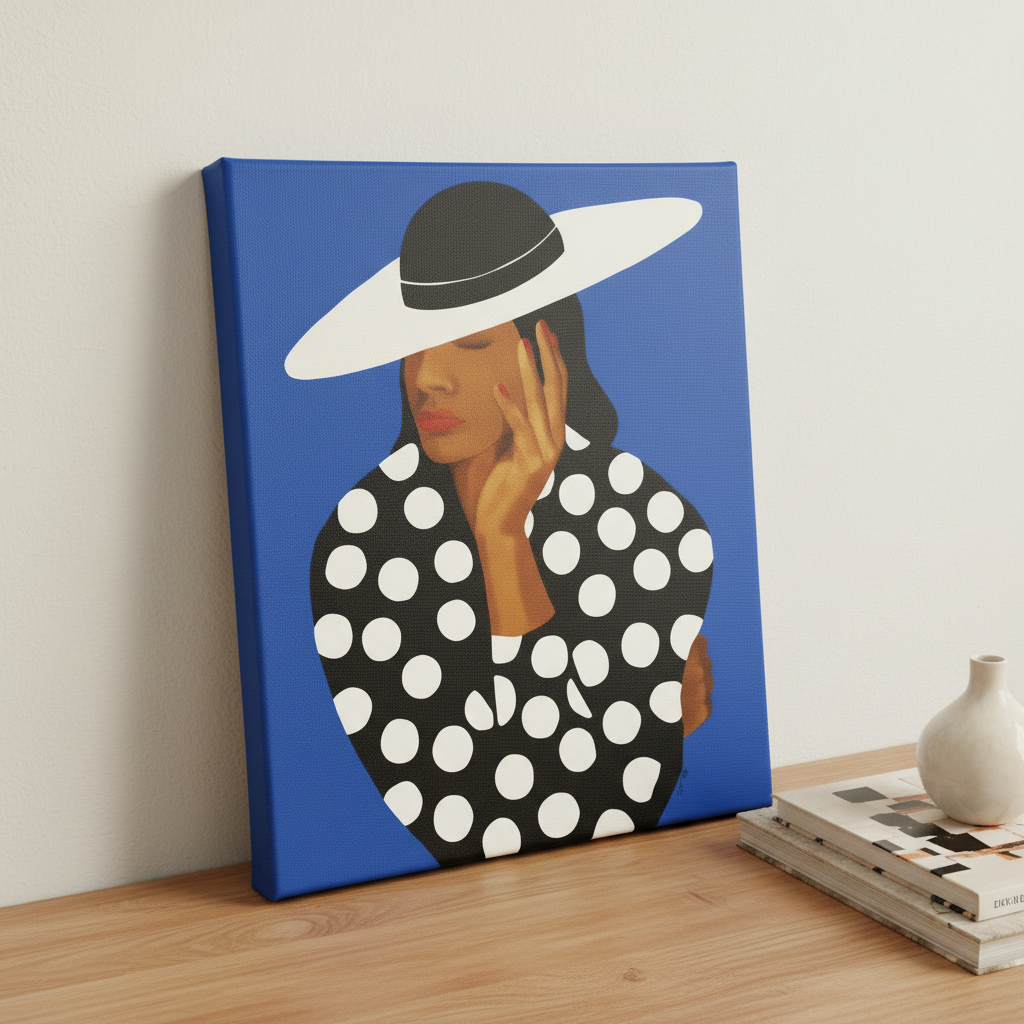 Black Woman Fashion Art Print | African American Wall Decor