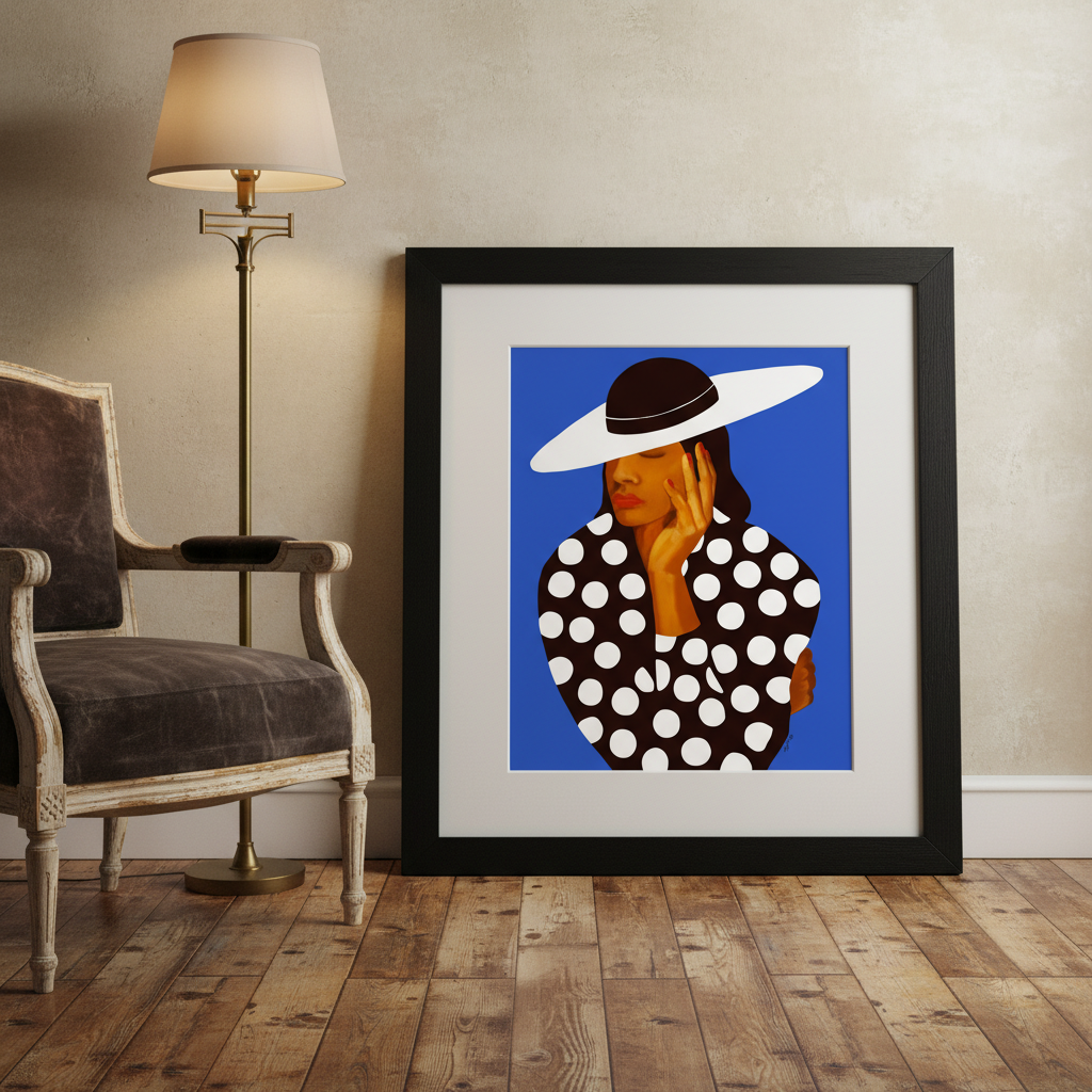 Black Woman Fashion Art Print | African American Wall Decor