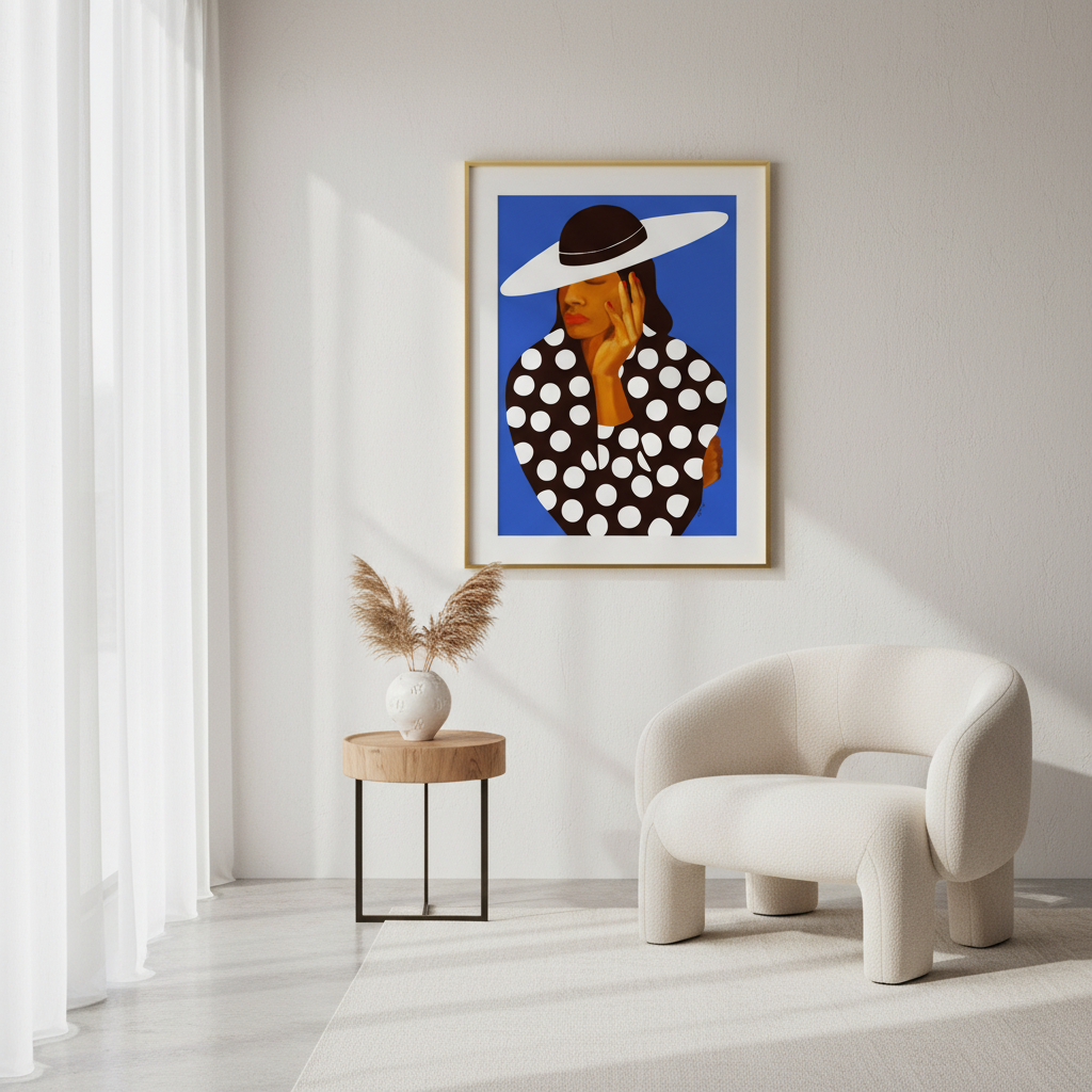 Black Woman Fashion Art Print | African American Wall Decor
