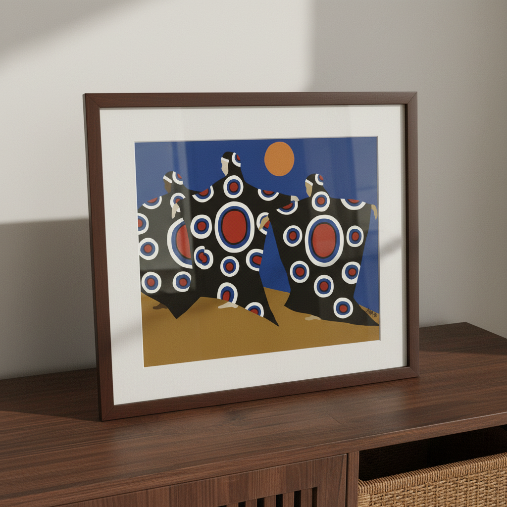 Dougla Heritage Dance Art Print | Afrocentric Cultural Wall Decor