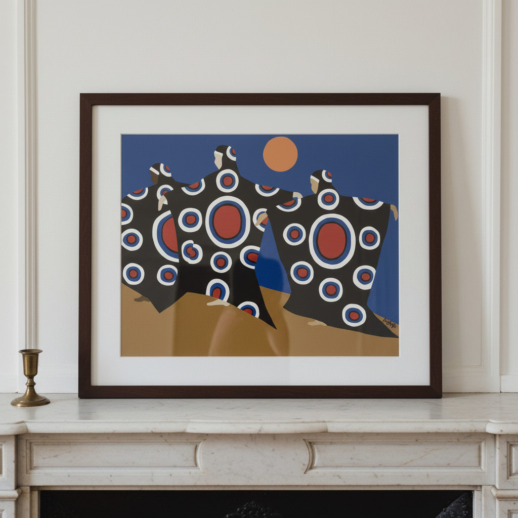 Dougla Heritage Dance Art Print | Afrocentric Cultural Wall Decor