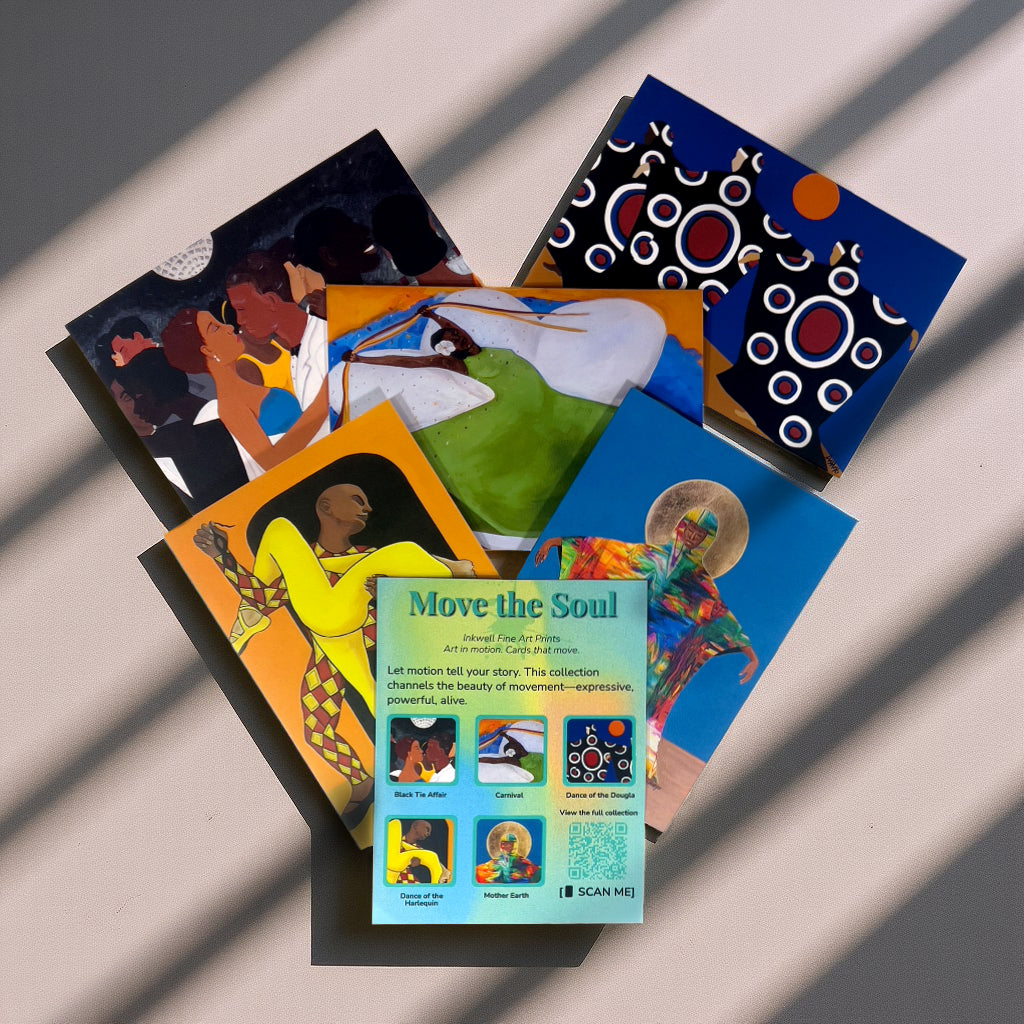 Move the Soul – African American Dance Greeting Card Set (5-Pack)