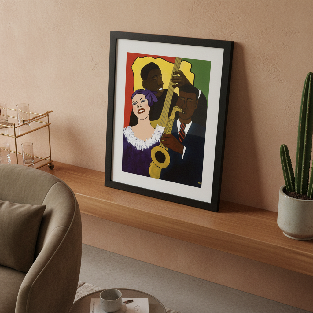 Black Jazz Musicians Art Print | African American Music Wall Decor