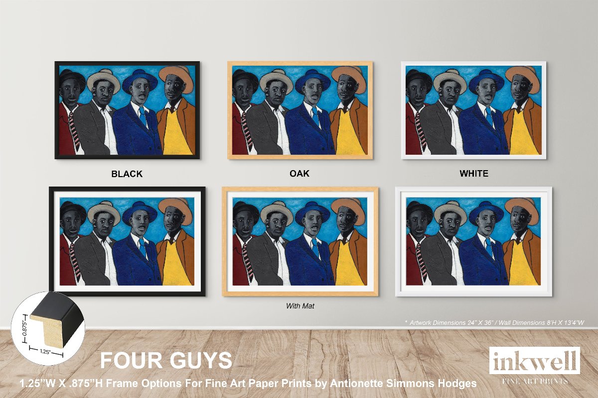 Four Guys - Framed Fine Art Print