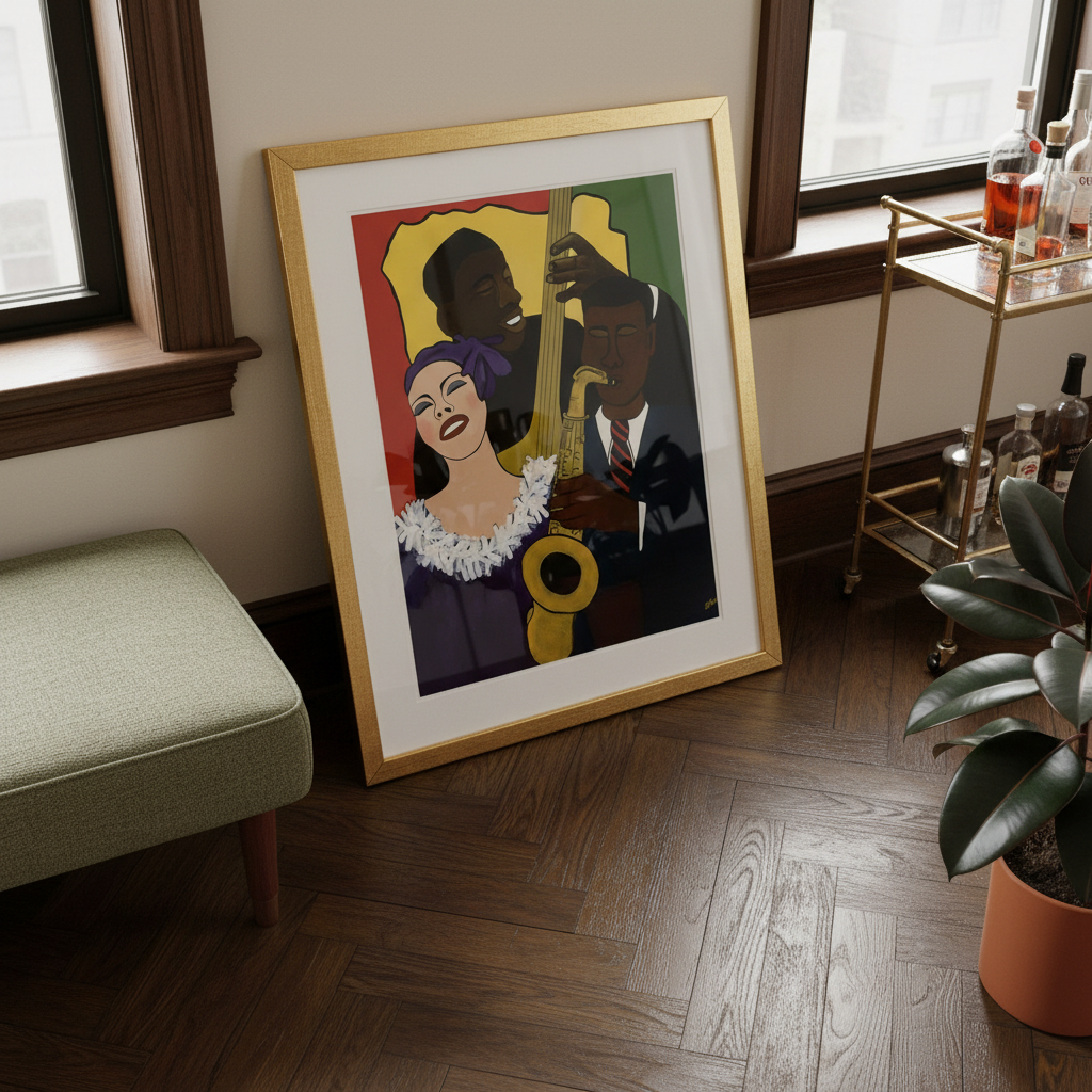 Black Jazz Musicians Art Print | African American Music Wall Decor