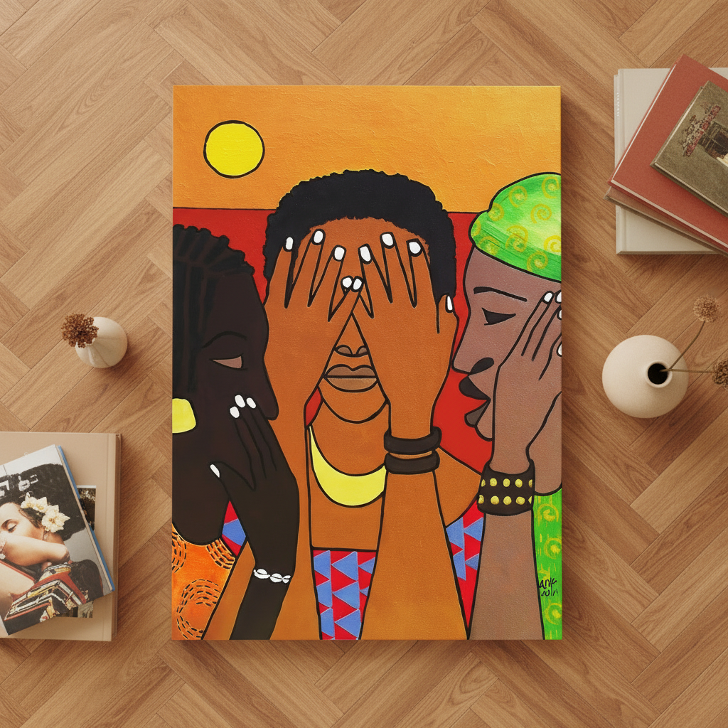 Black Women Framed Canvas Wall Art (Empowerment) | African American Decor