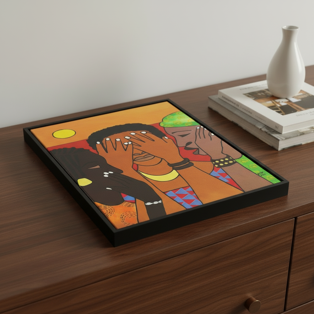 Black Women Framed Canvas Wall Art (Empowerment) | African American Decor