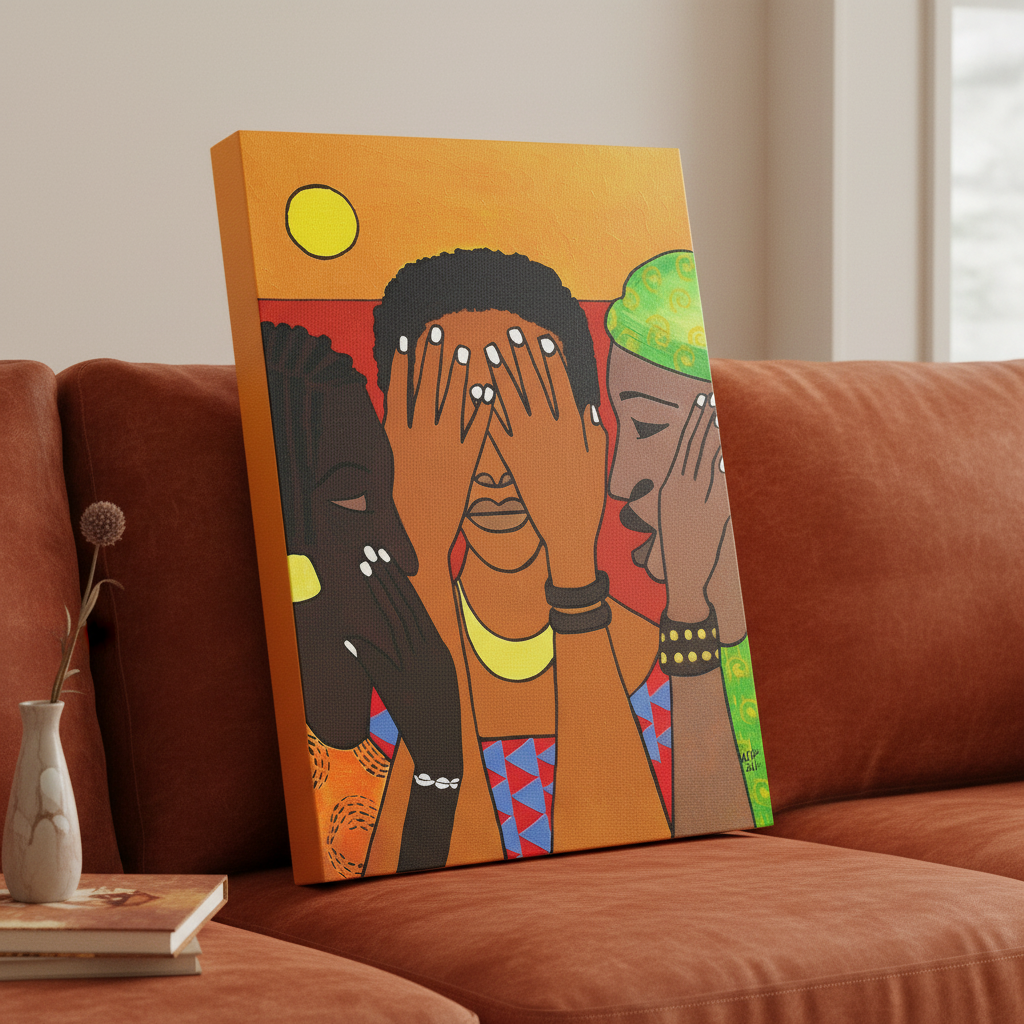 Black Women Framed Canvas Wall Art (Empowerment) | African American Decor