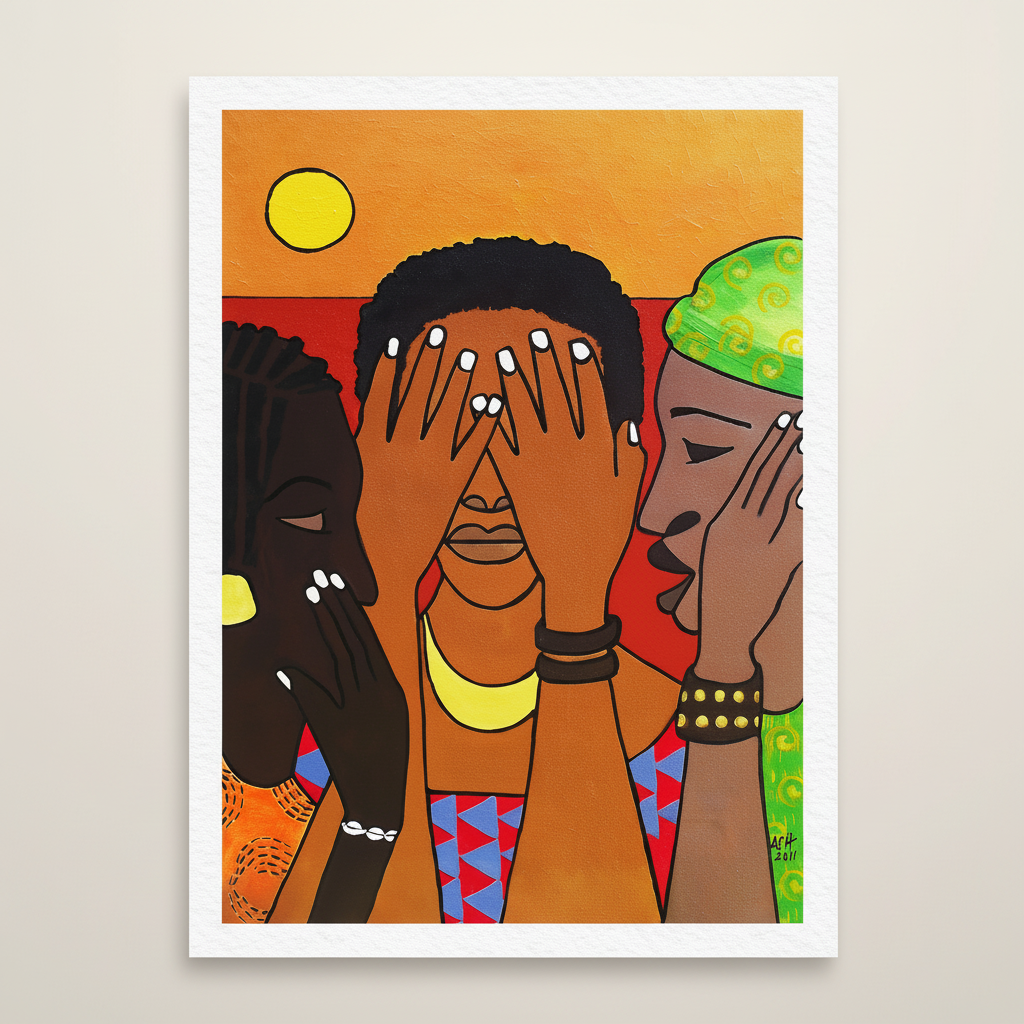 Black Women Sisterhood Art Print | African American Wall Decor