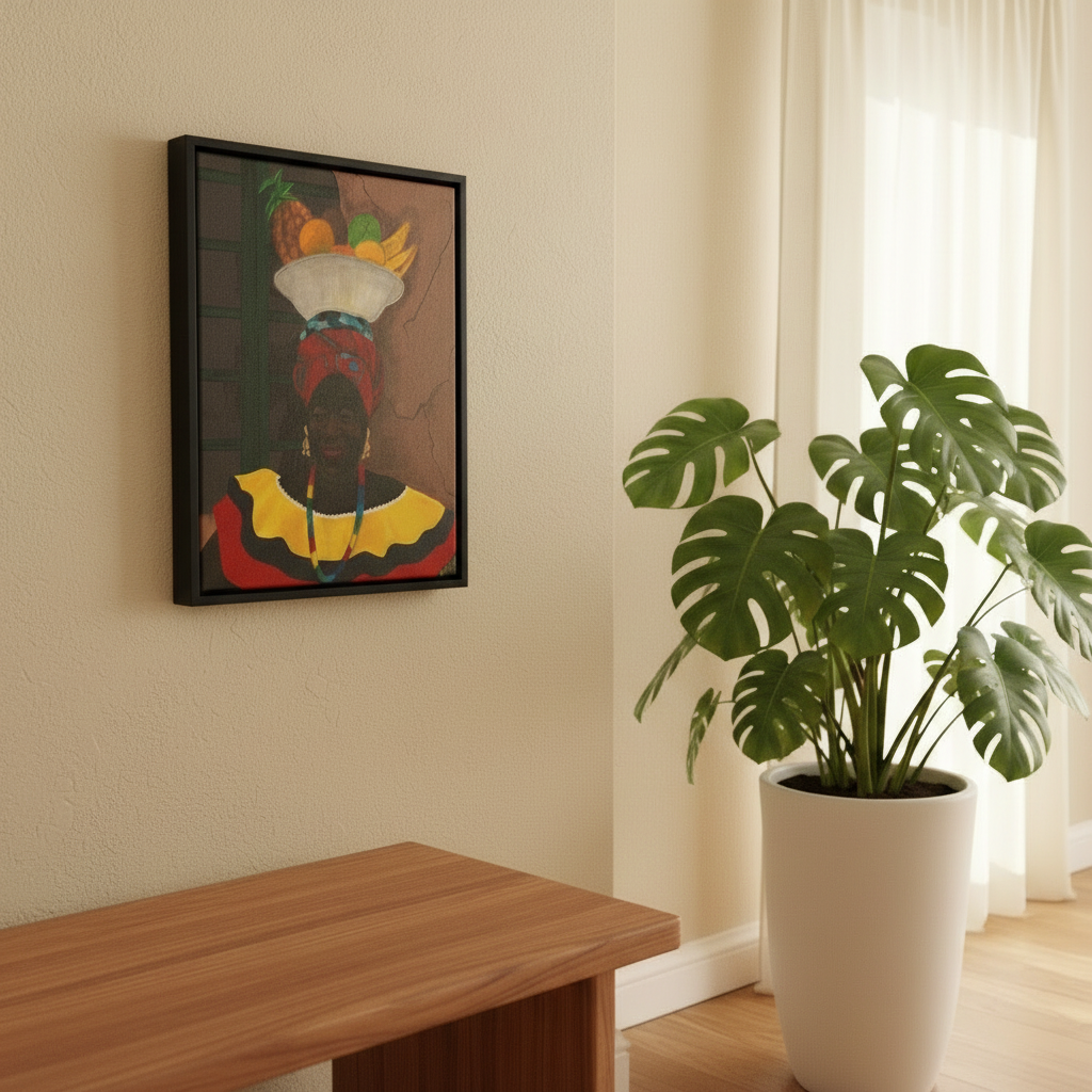 Travel-Inspired Framed Canvas Wall Art | African American Home Decor