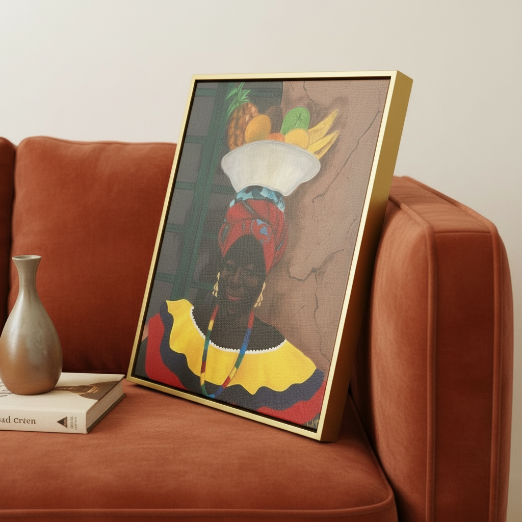 Travel-Inspired Framed Canvas Wall Art | African American Home Decor