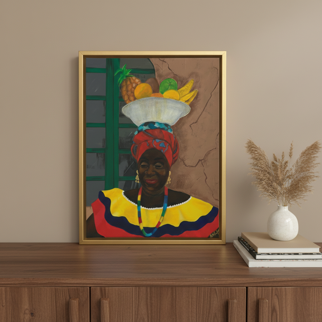 Travel-Inspired Framed Canvas Wall Art | African American Home Decor