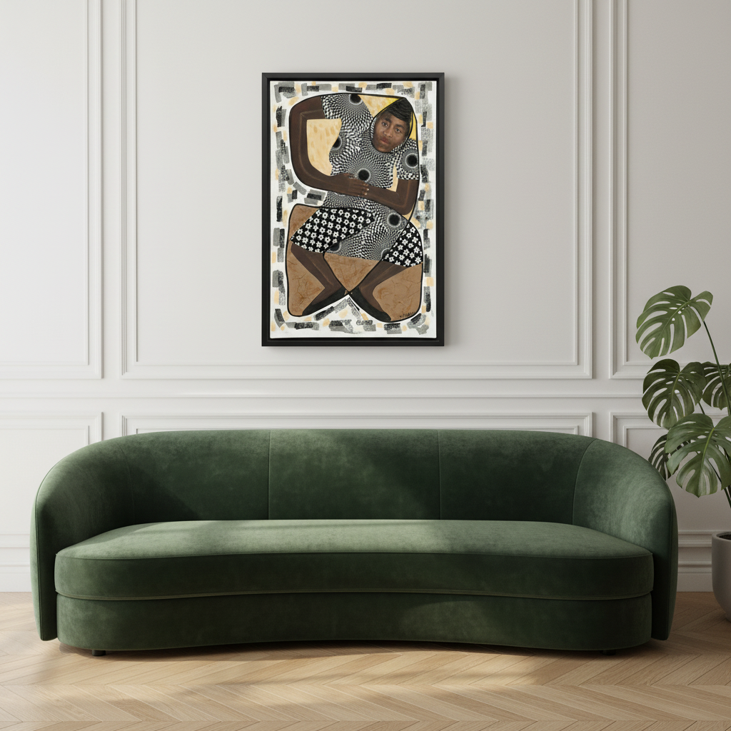 Caribbean Dance Framed Canvas Wall Art | African American Decor