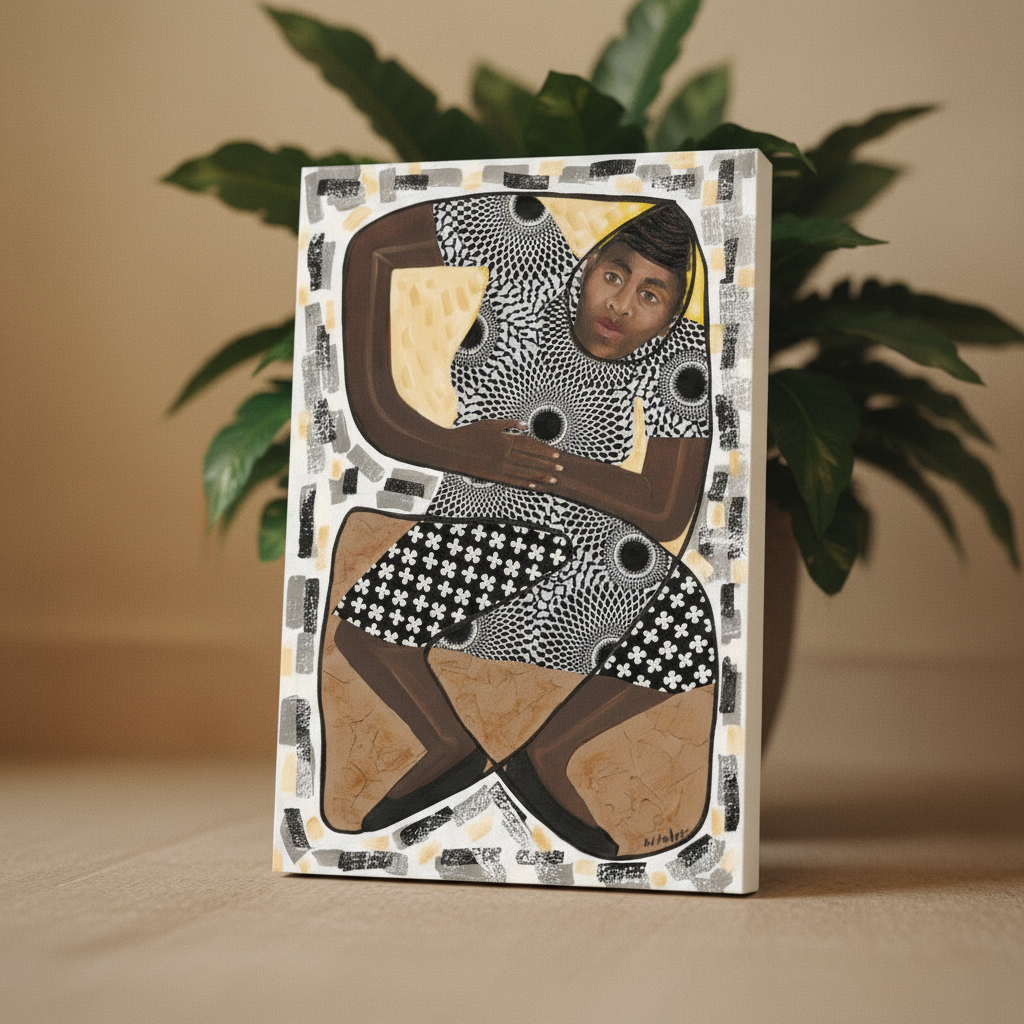 How Low Can You Go canvas print low angle lean with plant — Caribbean dance canvas wall art