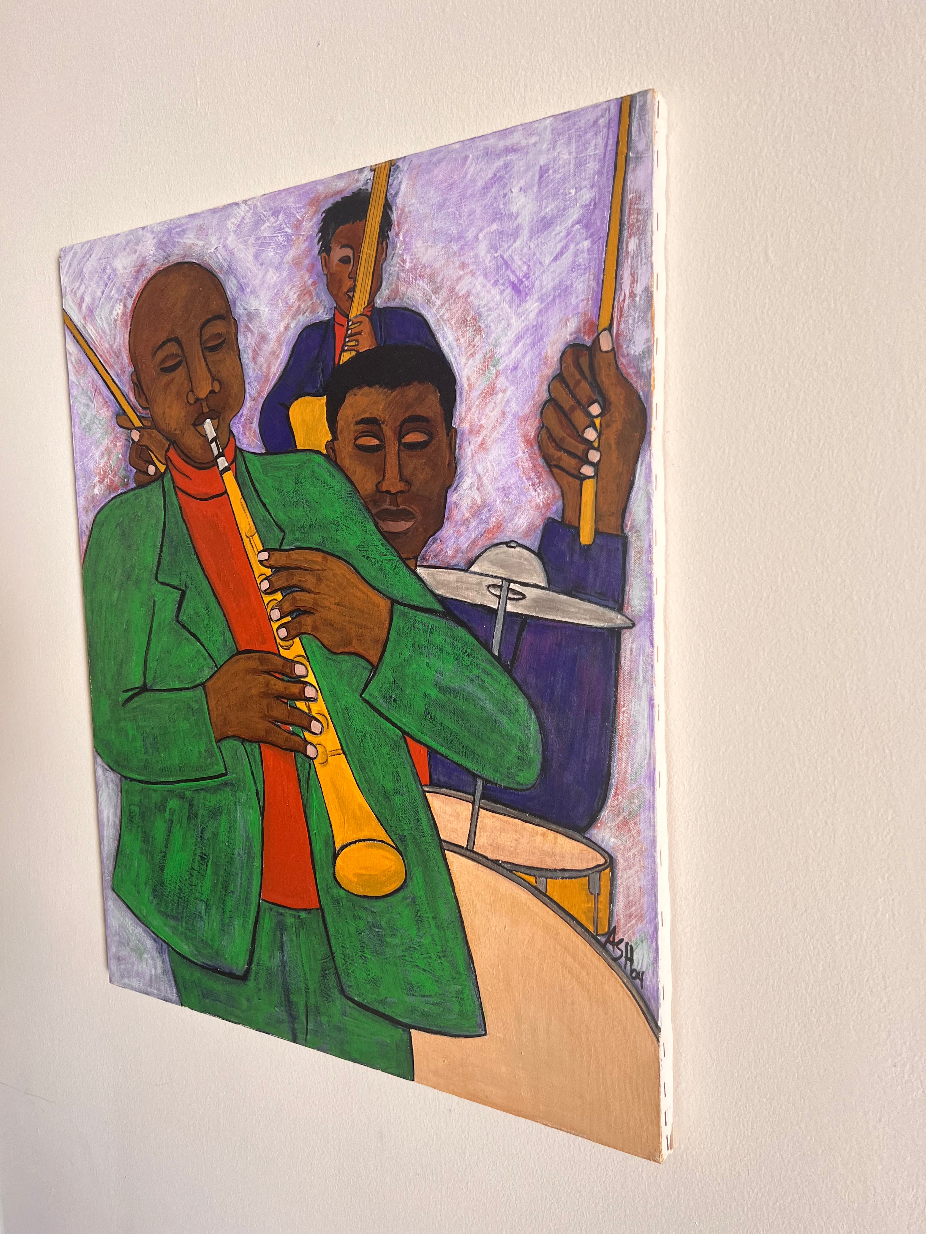 The Three Musicians - Original Artwork - Antionette's Artistry
