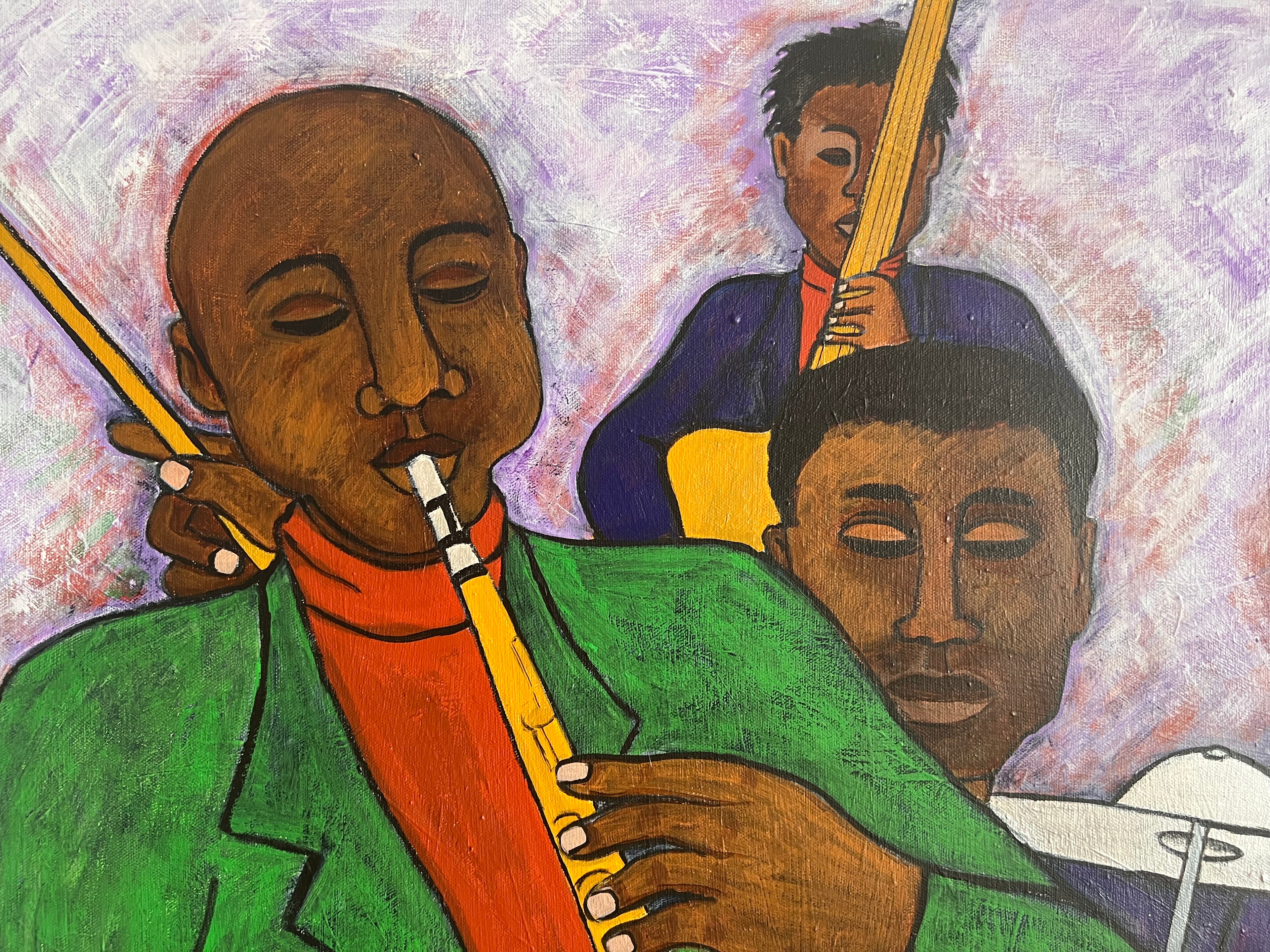 The Three Musicians - Original Artwork - Antionette's Artistry