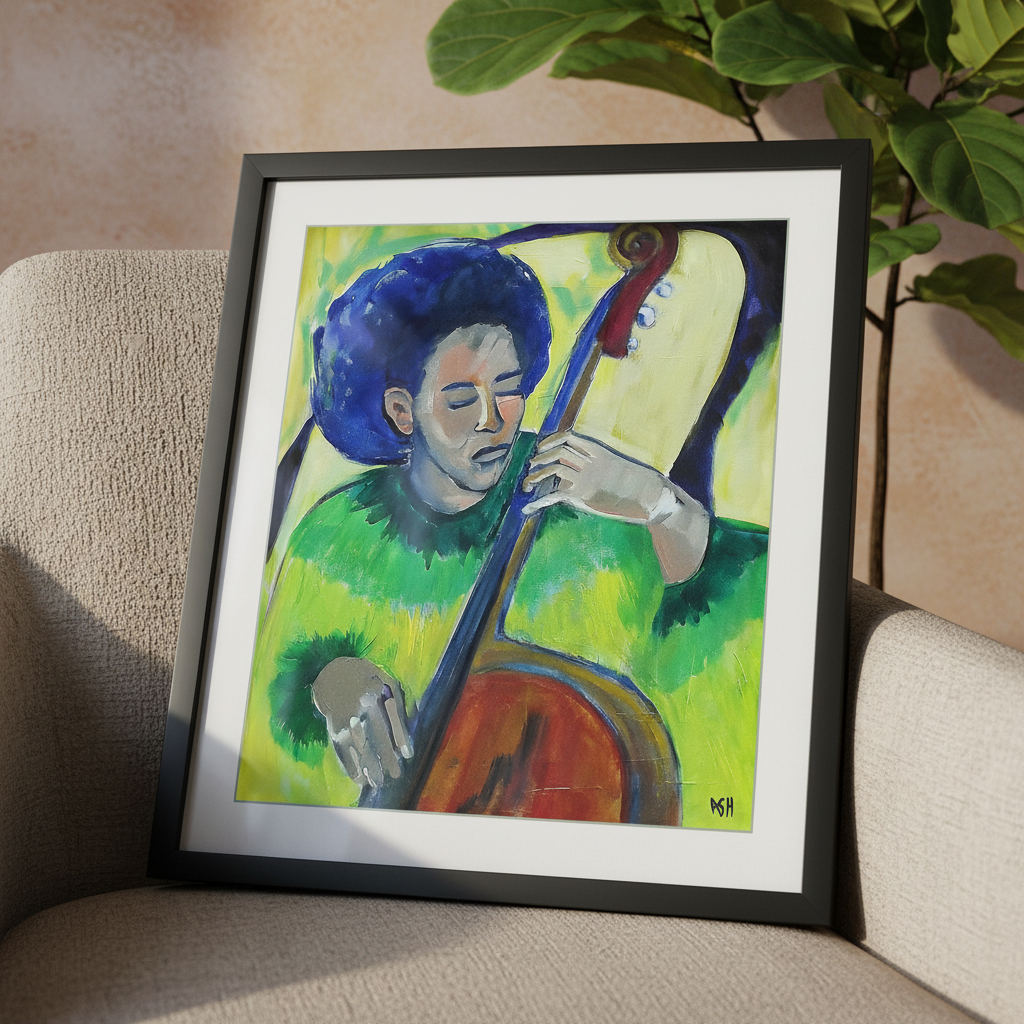 Black Musician Art Print | African American Music Wall Decor