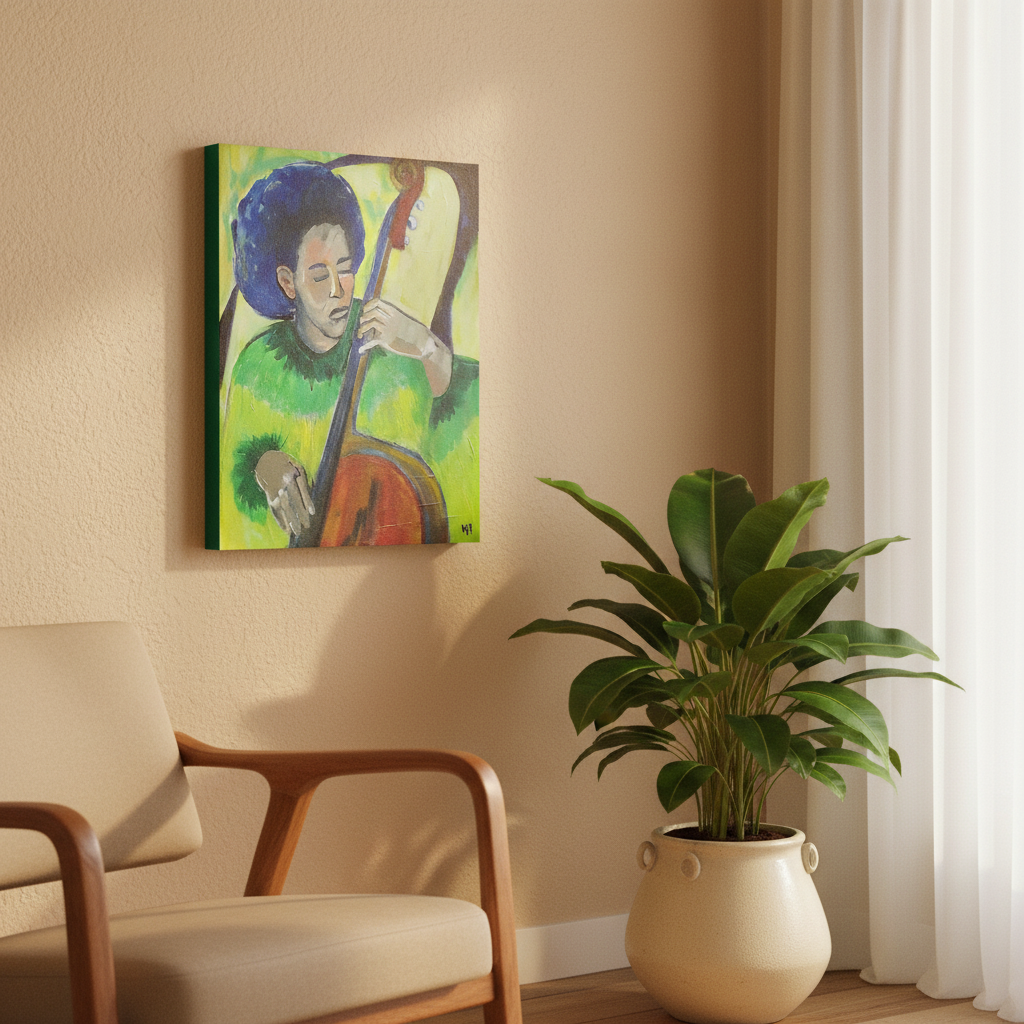 Black Musician Art Print | African American Music Wall Decor