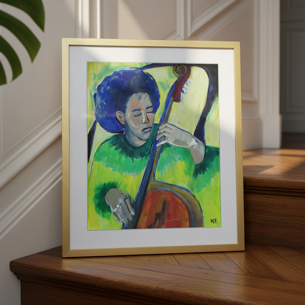 Black Musician Art Print | African American Music Wall Decor