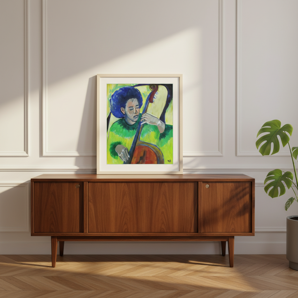Black Musician Art Print | African American Music Wall Decor