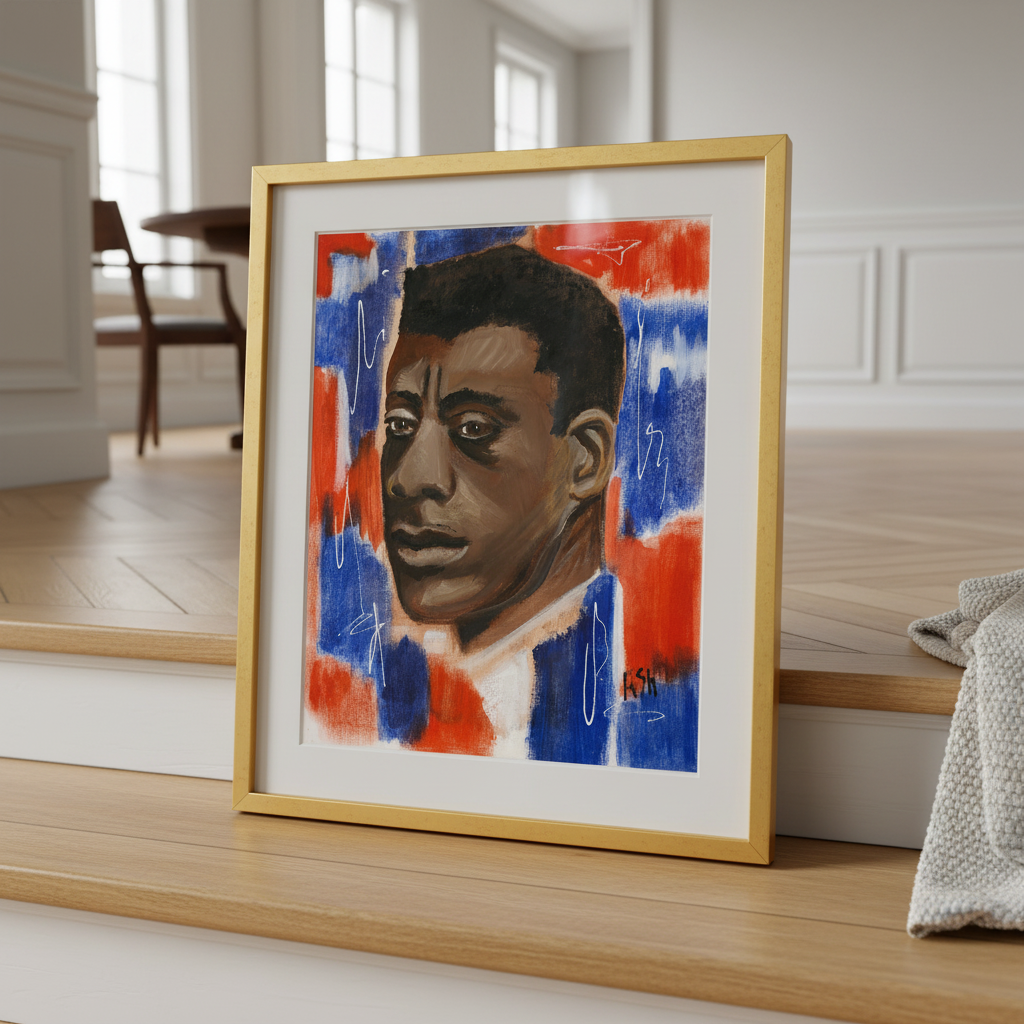 James Baldwin Art Print | African American Literary Wall Decor
