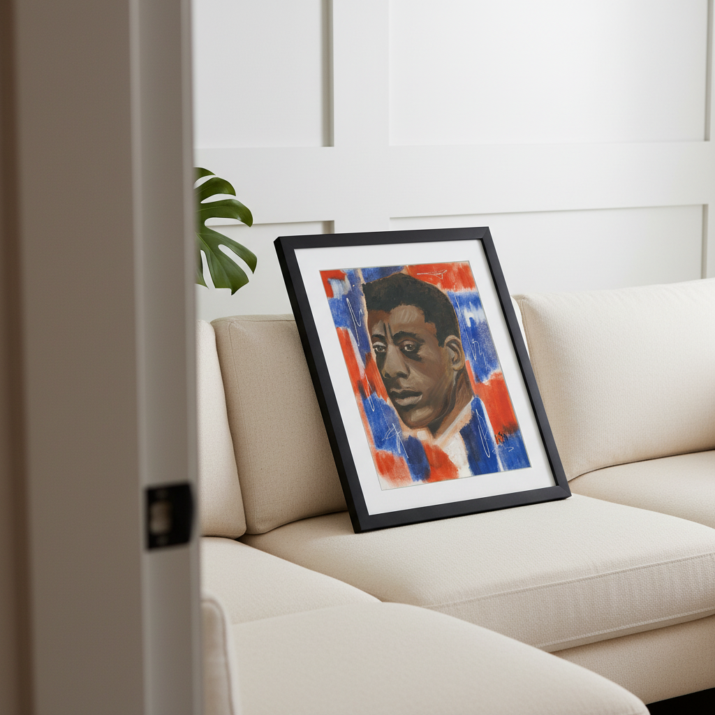 James Baldwin Art Print | African American Literary Wall Decor