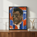 James Baldwin Framed Canvas Wall Art | African American Decor