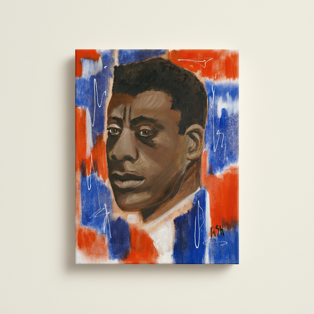 James Baldwin Art Print | African American Literary Wall Decor