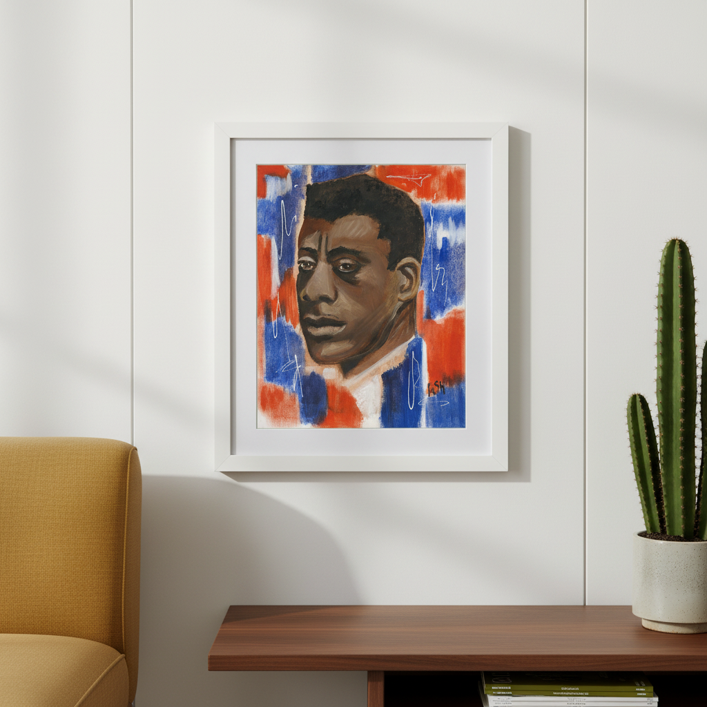 James Baldwin Art Print | African American Literary Wall Decor
