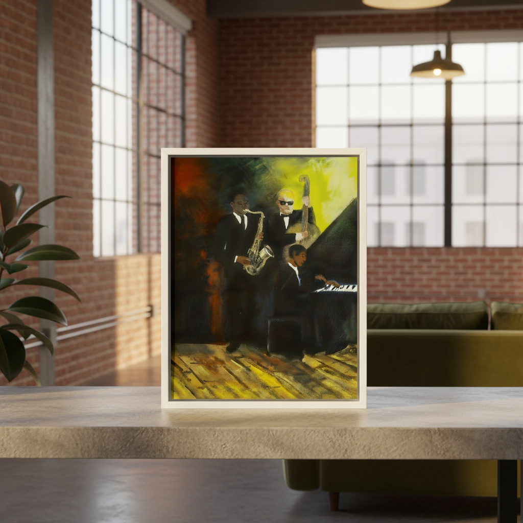 Black Jazz Musicians Wall Art | Framed African American Home Decor