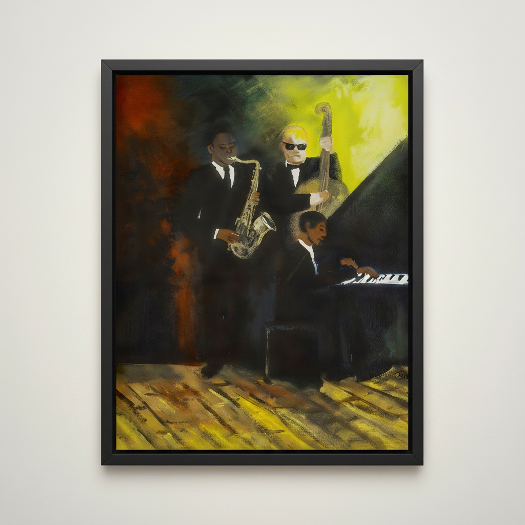 Black Jazz Musicians Wall Art | Framed African American Home Decor